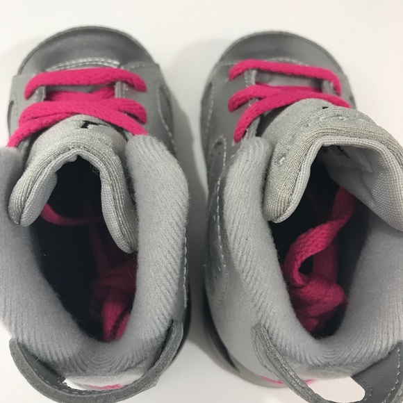 Jordan retro 6 girls infant toddler 3.5 crib heart - Picture 7 of 8
